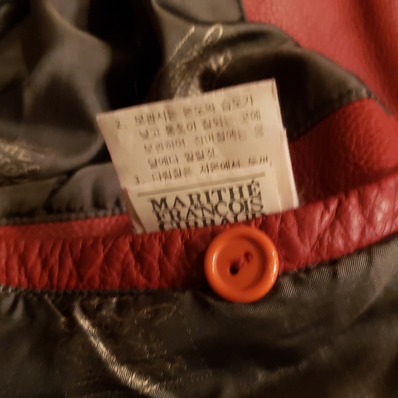 Marithe Francois Girbaud Leather Bomber jacket - Picture 4 of 4